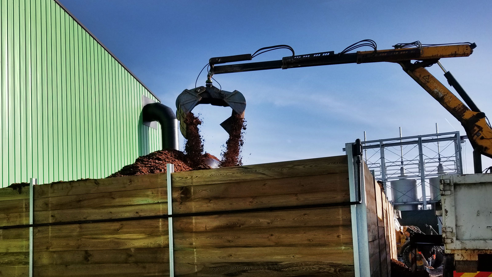 Installation et mise en service dune unité de désodorisation par biofiltre sur une usine de méthanisation